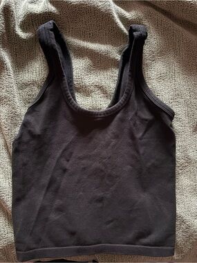 ALO Yoga Black Scoop Tank Top